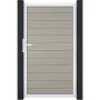 Portillon clôture emboîtable GroJa Solid bicolore sable