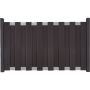Clôture de jardin anthracite traverse argent EV1 GroJa Fertigzaun