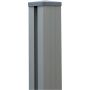 Poteau alu GroJa pour clôture à lames gris argent