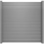 Clôture à emboîter GroJa Lumino aluminium couleur gris argent panneau à lamelles