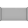 Panneau clôture occultant GroJa Premo HPL uni gris horizontal