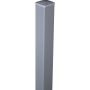 Poteau alu GroJa brise-vue gris argent RAL 7001