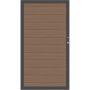 Portail jardin bois composite, TraumGarten SYSTEM WPC amande, cadre anthracite
