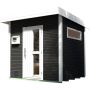 weka Design maison de sauna KUOPIO set économique anthracite