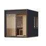 Karibu Woodfeeling Maison de sauna Delano noir