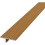 TraumGarten DreamDeck Profil de transition en T en aluminium Ipé-brun