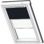Store duo VELUX occultant tamisant DFD manuelle bleu foncé/blanc 1100S