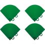 florco dalle de terrasse click set partie de coin PVC vert