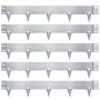 Bordure de pelouse en acier galvanisé, Wellker, coloris argent,