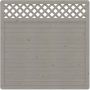 Panneau brise-vue bois, TraumGarten ARZAGO gris avec treillis