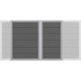 Portail double cloture de jardin TraumGarten DESIGN WPC ALU Anthracite