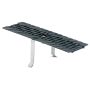 Grille en fonte BIRCOplus, 0,5 m Canal de drainage NW100, peint par immersion en noir, fixation par vis