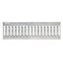 Grille métallique BIRCOplus Canal de drainage NW100, galvanisé, avec fixation par pince