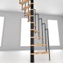 Escalier colimaçon Minka Suono hêtre noir  inkl. Metallgeländer