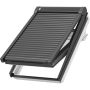 NOUVEAU : Volet roulant électrique VELUX SML 0000K Aluminium gris foncé Avec protection élevée contre la chaleur et les regards, forte occultation, construction robuste et commande confortable, adapté aux fenêtres VELUX à partir de 2000