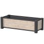 Jardinière bois composite sable 120x40x40 cm